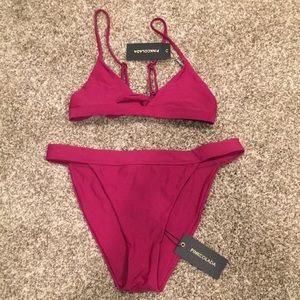 Maroon bikini